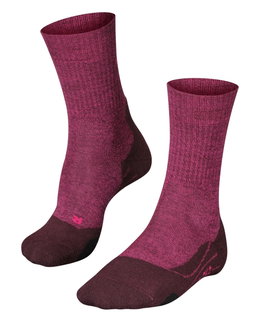 Falke Trekking Sock TK2 Explore Wool (medium cushioning) burgundy ladies - 1 pair