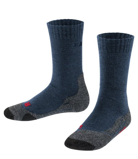 Falke Trekkingsocke TK2 (Merinowoll-Mix, mittelstarke Polsterung) dunkelblau Kinder - 1 Paar