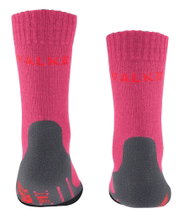 Falke Trekkingsocke TK2 (Merinowoll-Mix, mittelstarke Polsterung) rose Kinder - 1 Paar