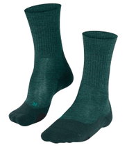 Falke Trekkingsocke TK2 Wool (leicht gepolstert, für lange Wanderungen) grün/blau Herren - 1 Paar