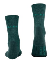 Falke Trekkingsocke TK2 Wool (leicht gepolstert, für lange Wanderungen) grün/blau Herren - 1 Paar