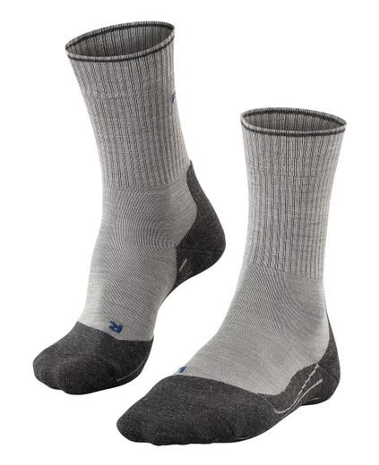 Falke Trekkingsocke TK2 Explore Wool Silk hellgrau Damen - 1 Paar