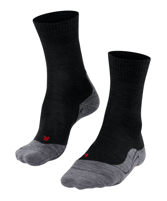 Falke Trekkingsocke Crew TK5 Wander (Merinowoll-Mix) schwarz Damen - 1 Paar