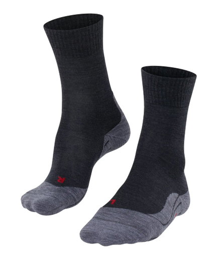 Falke Trekkingsocke Crew TK5 Wander (Merinowoll-Mix) asphaltgrau Damen - 1 Paar