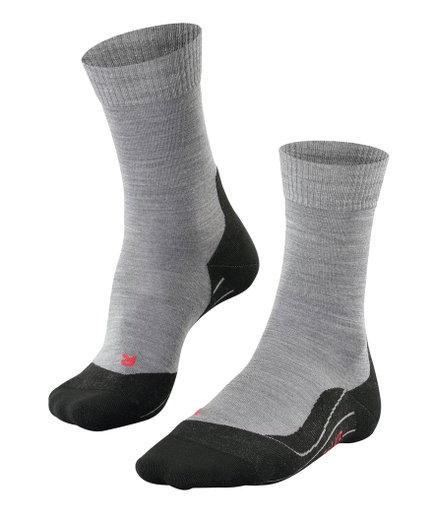 Falke Trekkingsocke Crew TK5 Wander (Merinowoll-Mix) hellgrau Damen - 1 Paar