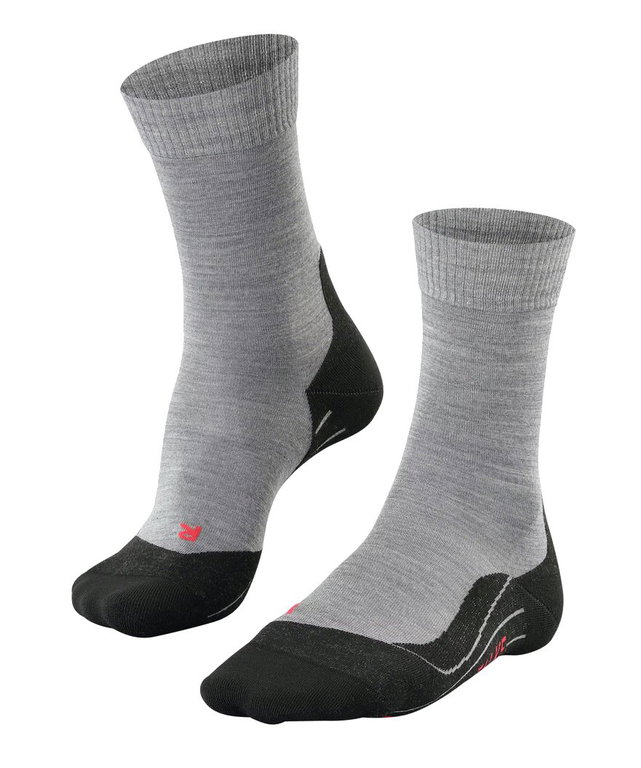 Falke Trekkingsocke Crew TK5 Wander (Merinowoll-Mix) hellgrau Damen - 1 Paar