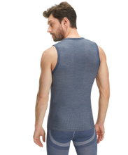 Falke Bielizna Funkcyjna Podkoszulka Wool Tech Singlet Light (maksymalna swoboda ruchów) niebieski Mężczyźni