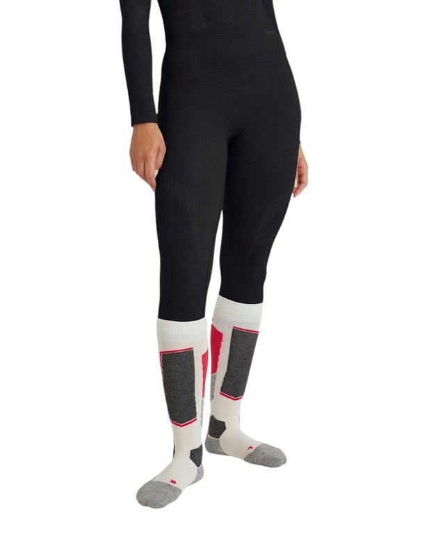 Falke Unterziehhose 3/4 Tight Wool-Tech (feinste Merinowolle) Unterwäsche schwarz Damen