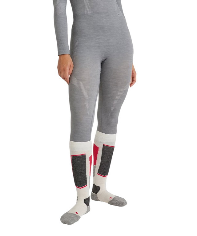 Falke Unterziehhose 3/4 Tight Wool-Tech (feinste Merinowolle) Unterwäsche grau Damen