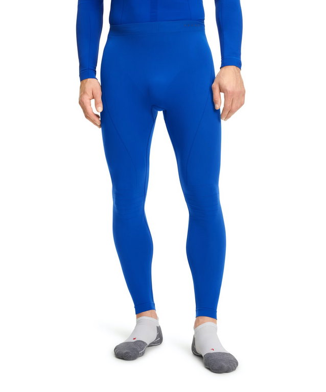 Falke Unterziehhose Tight Warm (Perfekte Feuchtigkeits- und Temperaturregulierung) lang Unterwäsche blau Herren