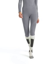 Falke Bielizna Spodnie termiczne Tight Wool-Tech (doskonałe zarządzanie wilgocią) długie szare damskie