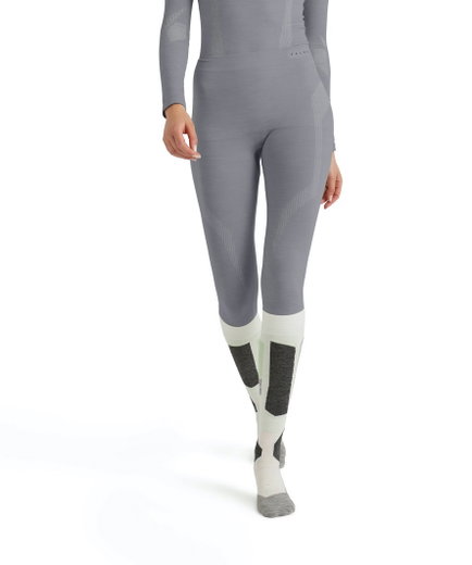 Falke Unterwäsche Unterziehhose Tight Wool-Tech (hervorragendes Feuchtigkeitsmanagement) lang grau Damen