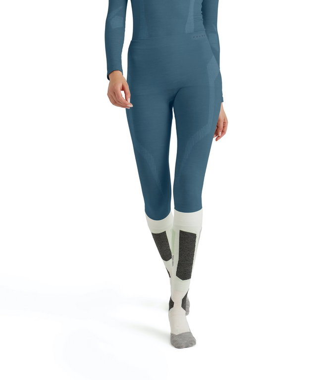 Falke Unterwäsche Unterziehhose Tight Wool-Tech (hervorragendes Feuchtigkeitsmanagement) lang dunkelblau Damen