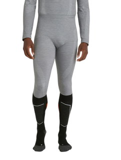 Falke Unterziehhose Tight Wool-Tech (hervorragendes Feuchtigkeitsmanagement) lang Unterwäsche grau Herren