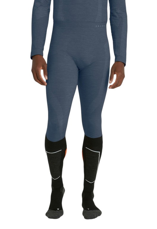 Falke Unterziehhose Tight Wool-Tech (hervorragendes Feuchtigkeitsmanagement) lang Unterwäsche blau Herren