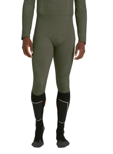 Falke Unterziehhose Tight Wool-Tech (hervorragendes Feuchtigkeitsmanagement) lang Unterwäsche olivegrün Herren