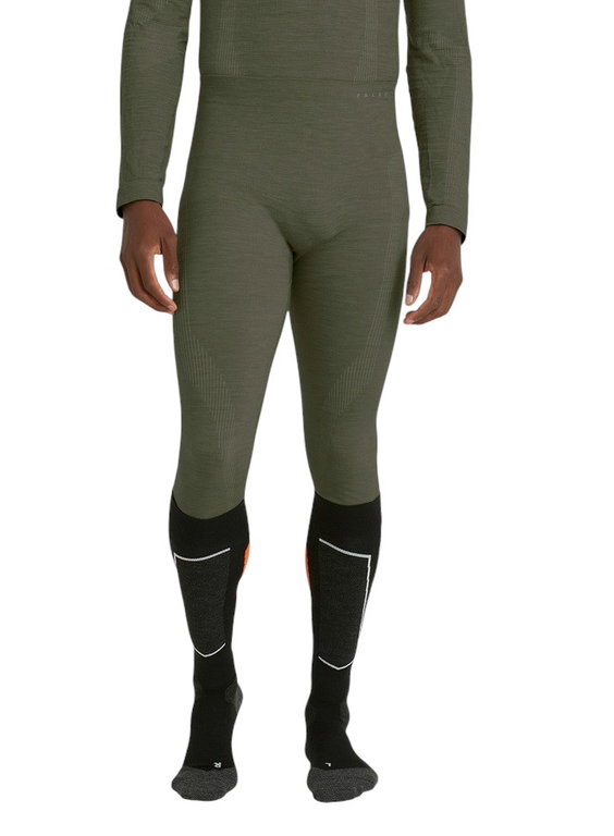Falke Unterziehhose Tight Wool-Tech (hervorragendes Feuchtigkeitsmanagement) lang Unterwäsche olivegrün Herren