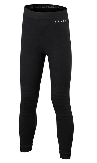 Falke Funktionsunterwäsche Unterziehhose Wool-Tech Tight (feinste Merinowolle) schwarz Kinder