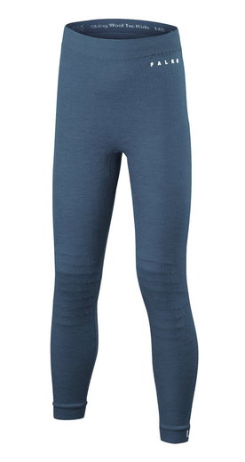 Falke Funktionsunterwäsche Unterziehhose Wool-Tech Tight (feinste Merinowolle) blau Kinder