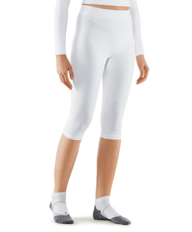 Falke Unterziehose 3/4 Tight Maximum Warm (warm und isolierend) Unterwäsche weiss Damen
