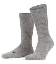 Falke Wandersocke Crew Walkie Ergo (Trekking, Merinowolle) hellgrau - 1 Paar