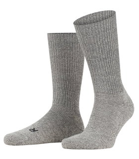 Falke Wandersocke Crew Walkie Ergo (Trekking, Merinowolle) hellgrau - 1 Paar