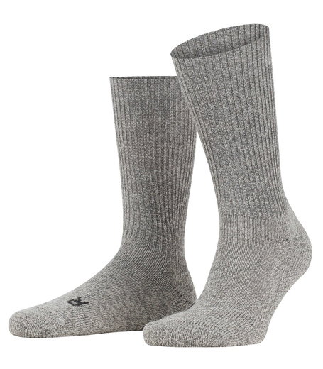 Falke Wandersocke Crew Walkie Ergo (Trekking, Merinowolle) hellgrau - 1 Paar