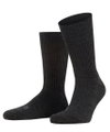 Falke Wandersocke Crew Walkie Ergo (Trekking, Merinowolle) anthrazitgrau - 1 Paar