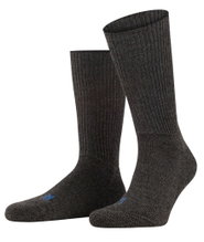 Falke Wandersocke Crew Walkie Ergo (Trekking, Merinowolle) dunkelgrau - 1 Paar
