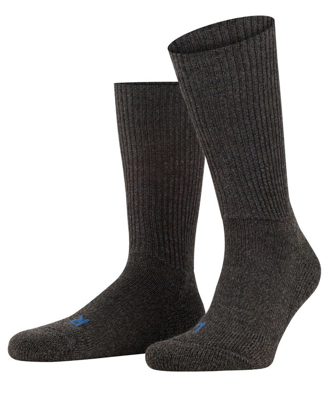 Falke Wandersocke Crew Walkie Ergo (Trekking, Merinowolle) dunkelgrau - 1 Paar