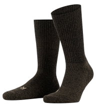 Falke Wandersocke Crew Walkie Ergo (Trekking, Merinowolle) dunkelbraun - 1 Paar