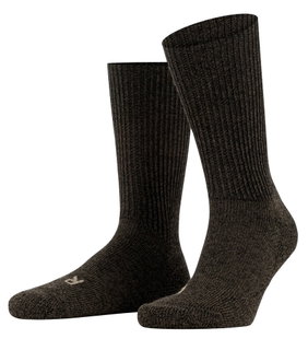 Falke Wandersocke Crew Walkie Ergo (Trekking, Merinowolle) dunkelbraun - 1 Paar