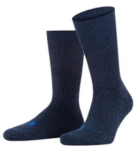 Falke Wandersocke Crew Walkie Ergo (Trekking, Merinowolle) jeansblau - 1 Paar