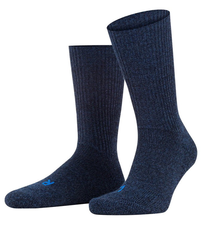 Falke Wandersocke Crew Walkie Ergo (Trekking, Merinowolle) jeansblau - 1 Paar
