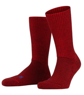 Falke Wandersocke Crew Walkie Ergo (Trekking, Merinowolle) weinrot - 1 Paar