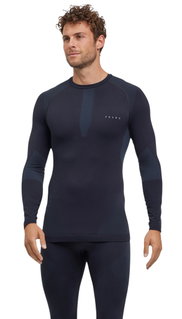 Falke Functional Underwear Long Sleeve Shirt Warm (perfect moisture and temperature regulation) navy blue men's