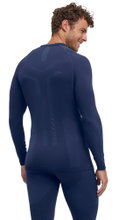 Falke Funktionsunterwäsche Langarmshirt Warm (perfekte Feuchtigkeits-und Temperaturregulierung) blau Herren
