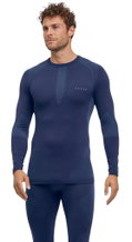 Falke Funktionsunterwäsche Langarmshirt Warm (perfekte Feuchtigkeits-und Temperaturregulierung) blau Herren