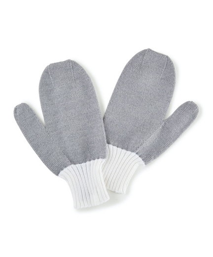 Falke Winterhandschuhe (Fäustling) - warm und soft weiss/grau Damen/Herren 1 Paar