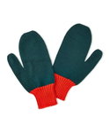 Falke Winterhandschuhe (Fäustling) - warm und soft grün/orange Damen/Herren 1 Paar