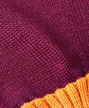 Falke Winterhandschuhe (Fäustling) - warm und soft dunkelrot/gelb Damen/Herren 1 Paar