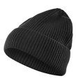 Falke Czapka zimowa (beanie) - ciepła, prążkowana - czarna - 1 sztuka