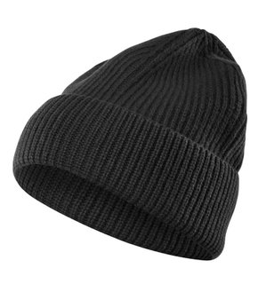 Falke winter hat (beanie) - warm, ribbed - black - 1 piece