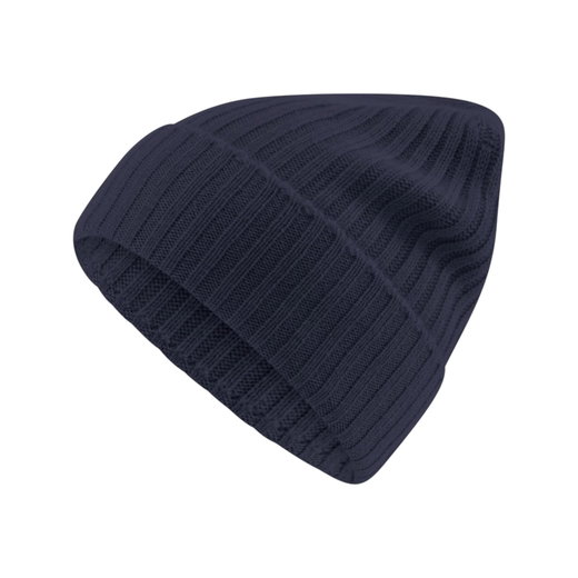 Falke Wintermütze (Beanie) Unisex - Kaschmir, Rippenstruktur, Umschlag - spaceblau - 1 Stück