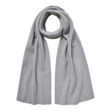 Falke szalik zimowy (z delikatnej wełny merino) jasnoszary 180cm x 30cm - 1 sztuka