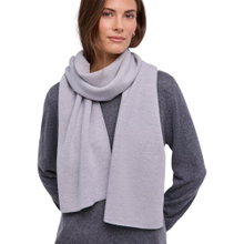 Falke szalik zimowy (z delikatnej wełny merino) jasnoszary 180cm x 30cm - 1 sztuka