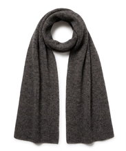 Falke Winterschal (feiner Merinowolle) dunkelgrau 170cm x 30cm - 1 Stück
