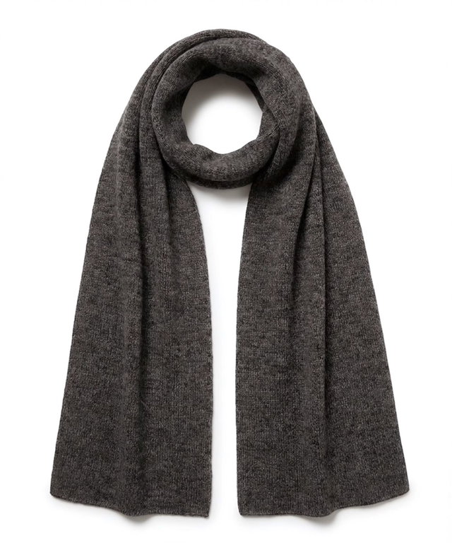Falke winter scarf (fine merino wool) dark grey 170cm x 30cm - 1 piece