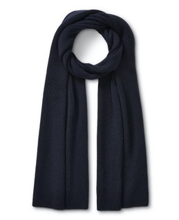 Falke Winterschal (feiner Merinowolle) nachtblau 180cm x 30cm - 1 Stück