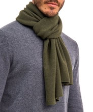 Falke winter scarf (fine merino wool) dark green 170cm x 30cm - 1 piece